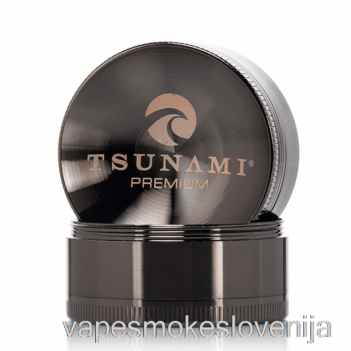 Vape Slovenija Tsunami 1.9inch 4-delni Pogreznjeni Top Brusilnik Gunmetal (50mm)